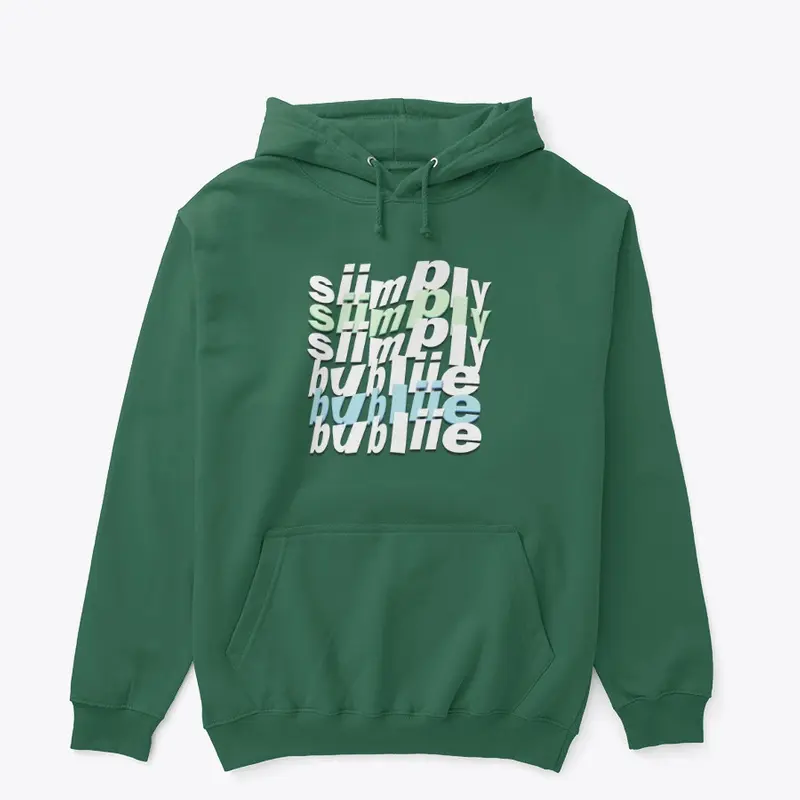 Green and Blue SiimplyBubliie Hoodie