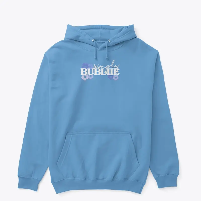 Blue Floral SiimplyBubliie Hoodie